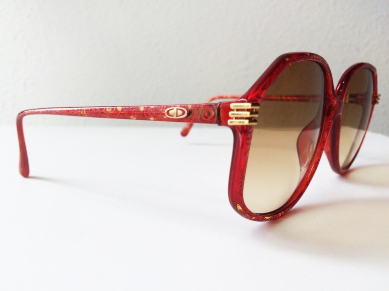 christian dior red sunglasses
